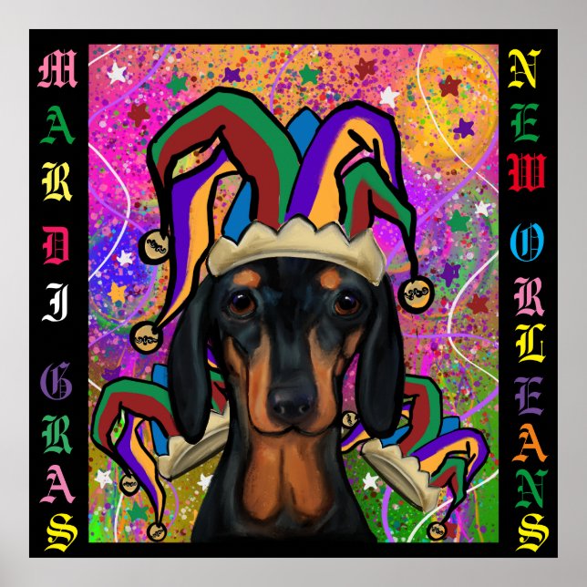 Poster Dachshund (Devant)