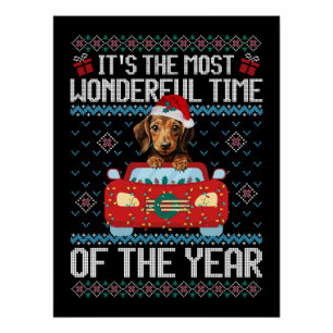 Poster Dachshund C'est le moment le plus merveilleux du t