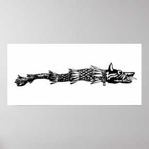 Poster dacs de symbole de la Roumanie d'histoire de