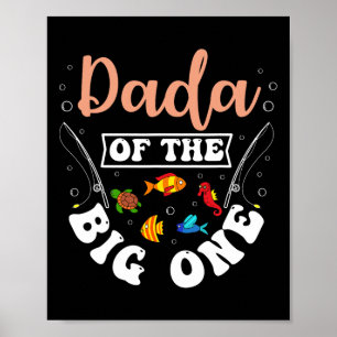 Poster Dada de la grande fête d'anniversaire de pêche du
