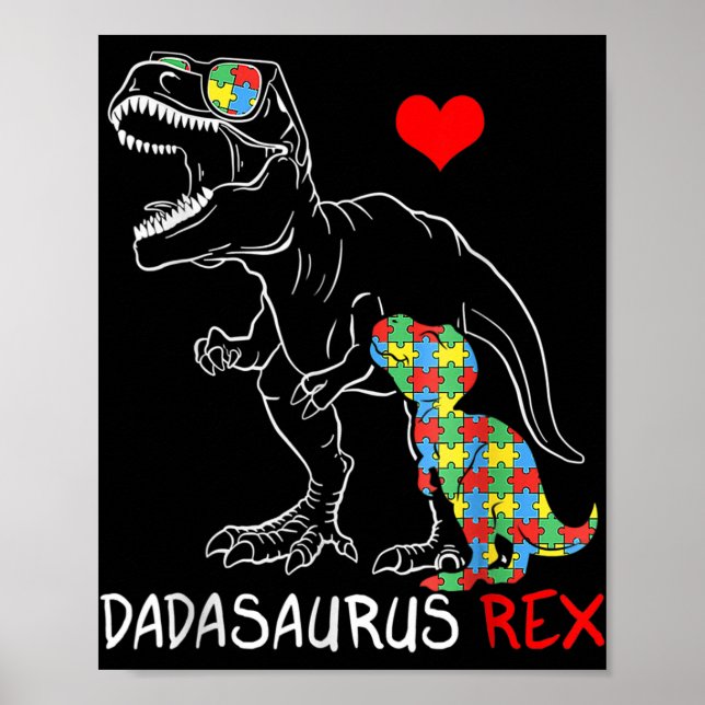 Poster Dadasaurus Rex Autism (Devant)
