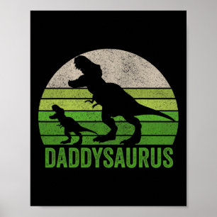 Poster Daddy Dinosaur Daddy Daddy Funny Fête des pères Ca