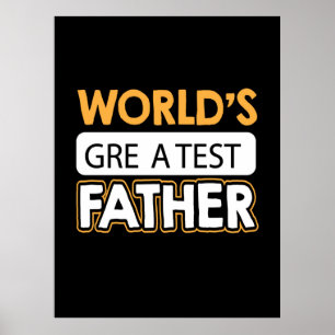Poster Daddy Gift Le plus grand père du monde