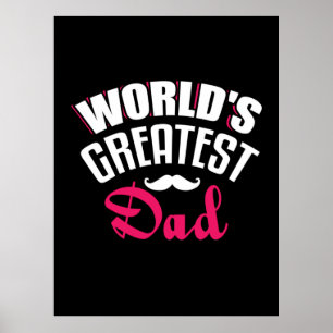 Poster Daddy Gift World Greatest Dad