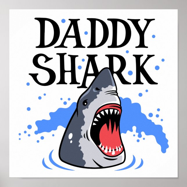 Poster Daddy Shark - Grand Blanc (Devant)
