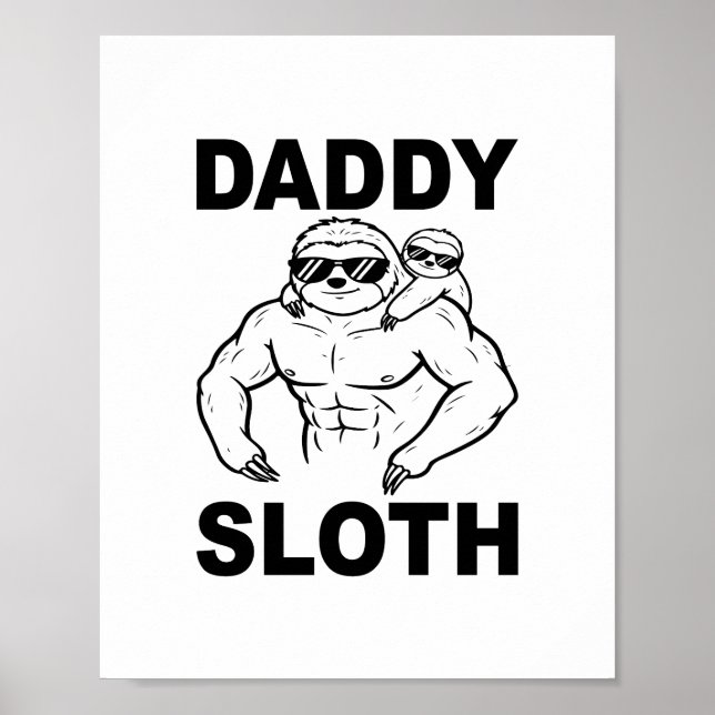 Poster Daddy Sloth (Devant)