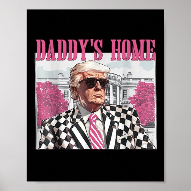 Poster Daddys Accueil Trump Pink 2024 (Devant)