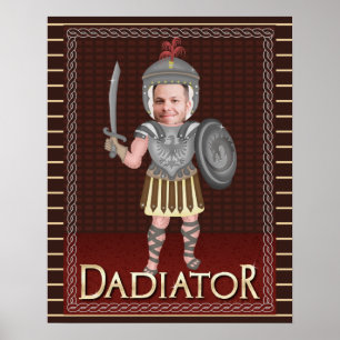 Poster Dadiator Fête des pères  Photo personnalisée de