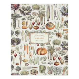 Poster d'Adolphe Millot Legumes et Plantes Potager