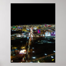 Poster d'affichage aérien Las Vegas Strip