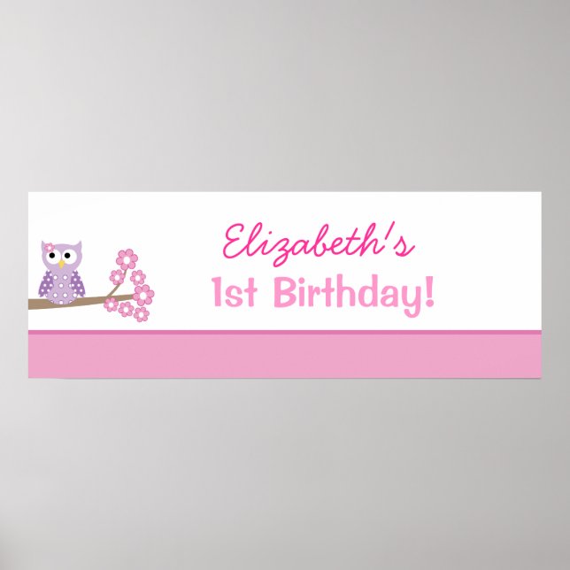 Poster d'affiche d'anniversaire personnalisé Choue (Devant)
