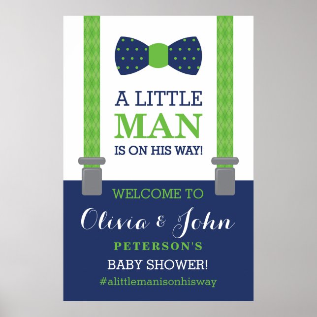 Poster d'Affiche de bienvenue Little Man, Baby sho (Devant)
