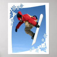 Poster d'affiche Snowboard Grab
