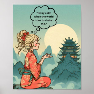 Poster d'Affirmation "I Stay Calm"