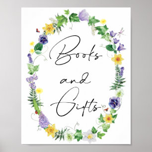 Poster Daffodiques rustiques et livres et cadeaux Fleur s