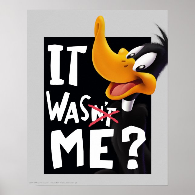 Poster DAFFY DUCK™ - Ce n'était pas moi / était moi (Devant)