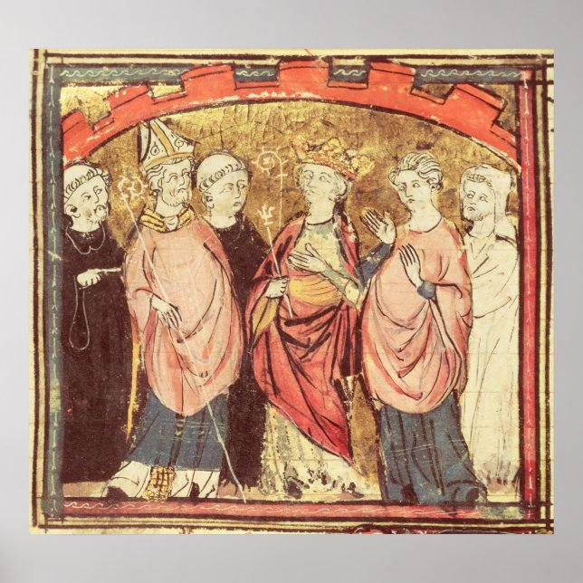 Poster Dagobert I, Roi des Francs recevant le Royaume (Devant)