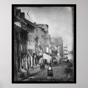 Poster Daguerréotype 1842 de scène de Philadelphie