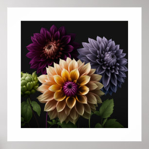 Poster Dahlia Blume