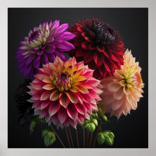 Poster Dahlia Blume
