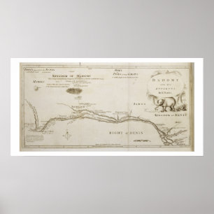 Poster Dahomey et ses environnements, de "L'histoire de D