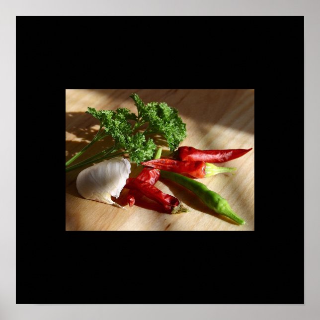 Poster d'ail et de poivre (Devant)