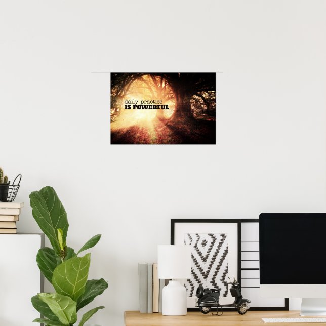 Poster Daily Practice (Bureau à domicile)