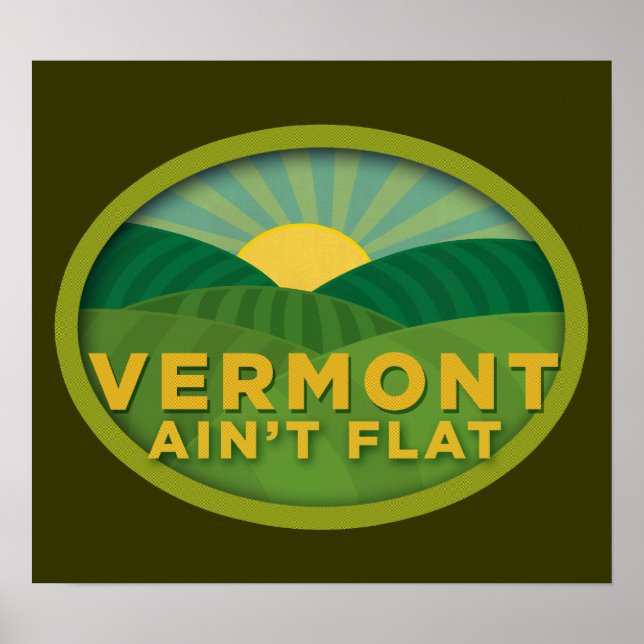 Poster d'Ain't Flat du Vermont (Devant)