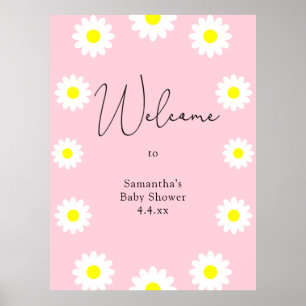 Poster Daisées - Carte en mousse de bienvenue