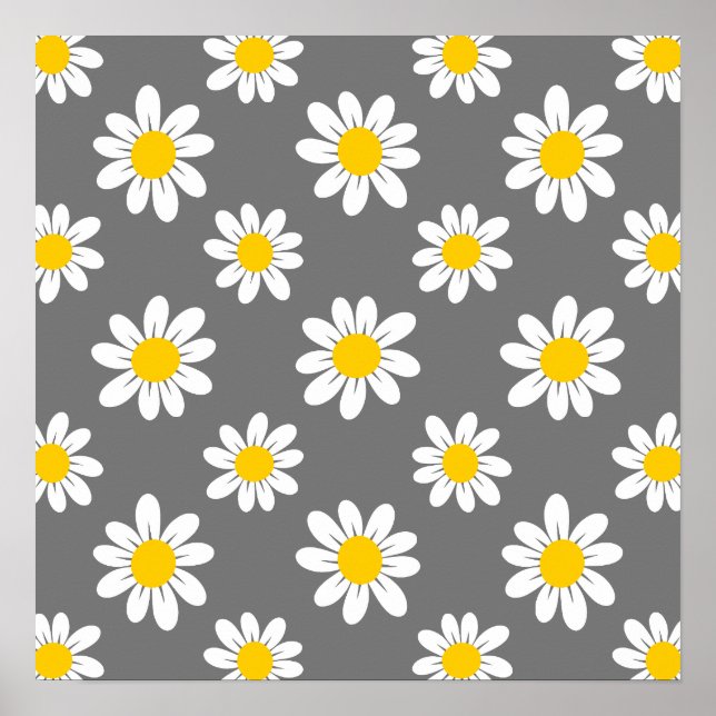 Poster Daisies de White Yellow (Devant)