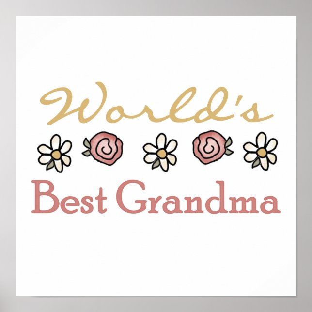 Poster Daisies et les meilleurs cadeaux de grand-mère au  (Devant)