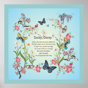 Poster Daisy, daisy, donne-moi la réponse faire la chanso