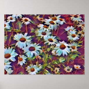 POSTER DAISY FLOWERS