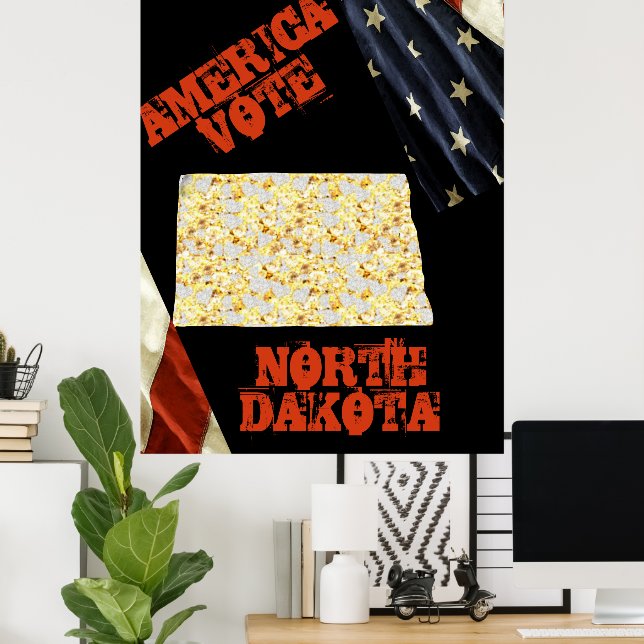 POSTER DAKOTA DU NORD (Bureau à domicile)