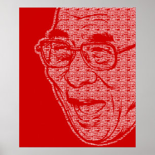Poster Dalai Lama désobéissent l'affiche de sourire