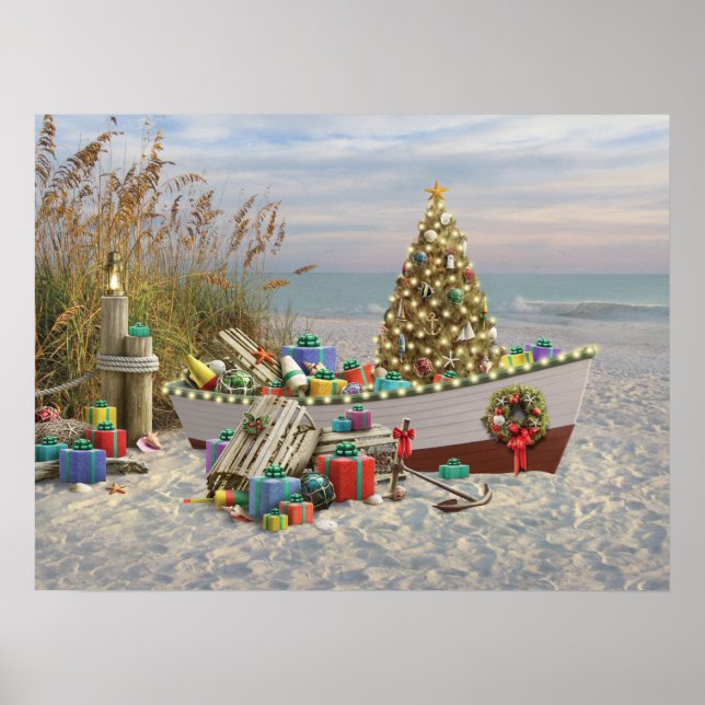 Poster d'Alan Giana "Noel Nautique" (Devant)