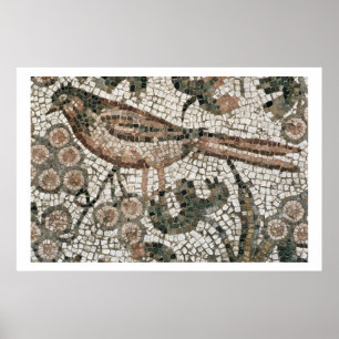 Poster Dallage de sol représentant un oiseau, 4ème siècle