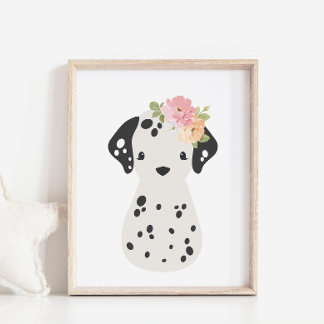 Poster Dalmatie avec pochette pour enfants de la couronne