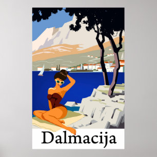 Poster Dalmatie, Croatie