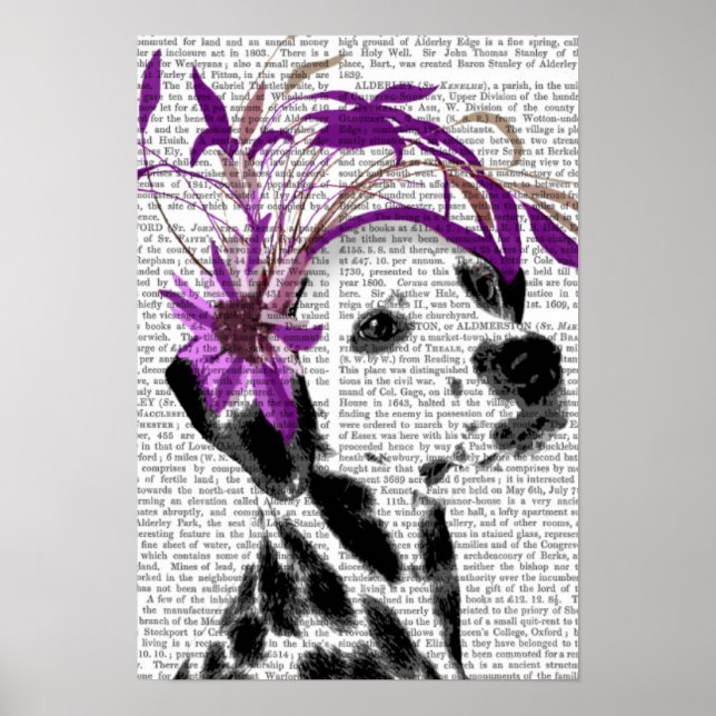 Poster Dalmatien Avec Fascinateur Violet (Devant)
