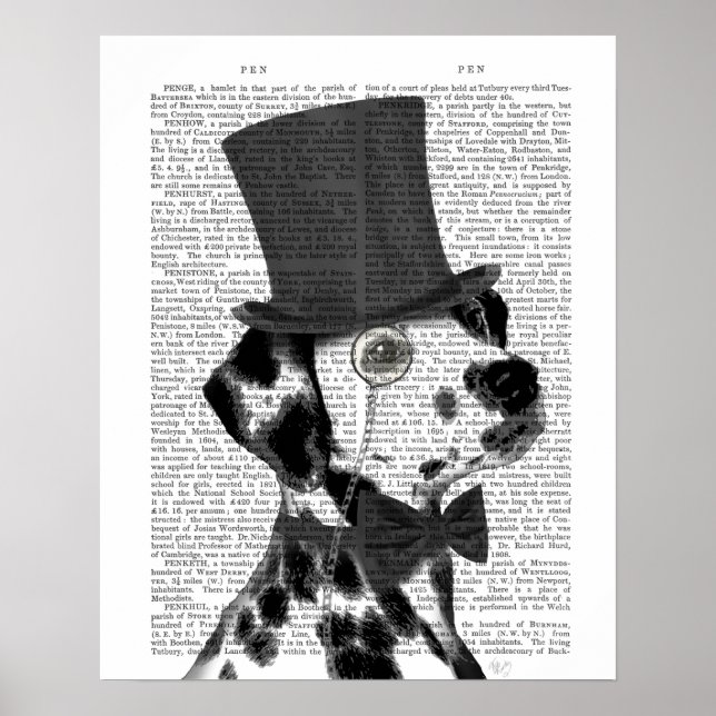Poster Dalmatien, Hound officiel et Casquette (Devant)