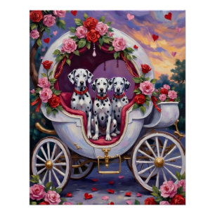 Poster Dalmatien Saint-Valentin