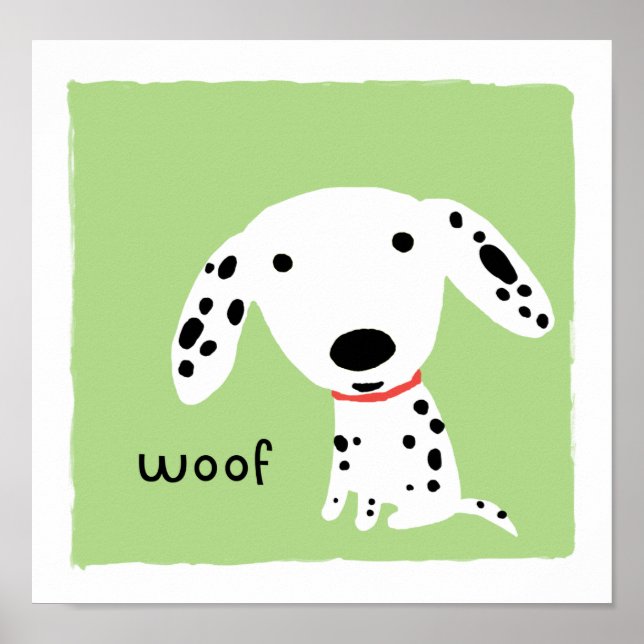 Poster Dalmatien Woof (Devant)