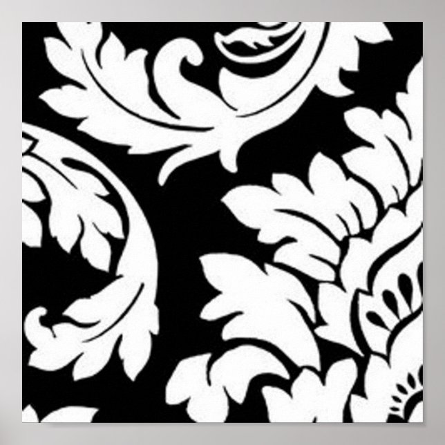 Poster Damas noir et blanc (Devant)