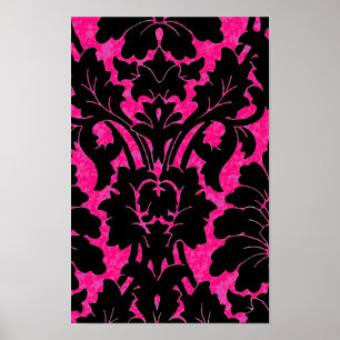 Poster Damas roses ~ Papier d'enveloppement cadeau 16.50x