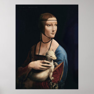 Poster Dame à l'hermine