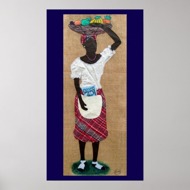 Poster Dame de fruits (Devant)