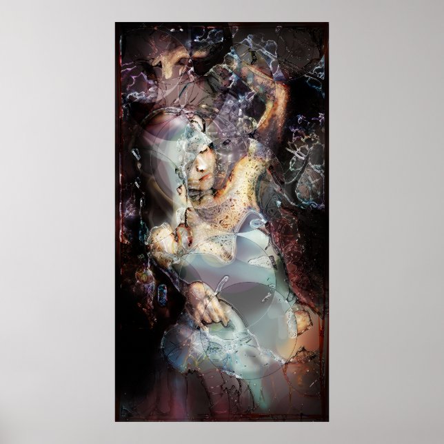 Poster Dame de la pensée (Devant)