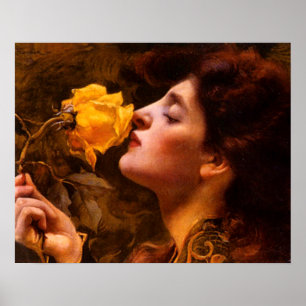 Poster Dame des Roses par Franz Dvorak