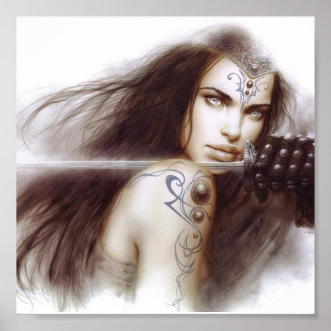 Poster Dame guerrière (Devant)